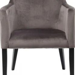 Cheap Armleunstoel Black Mode Fluweel Grijs Kasten|Stoelen