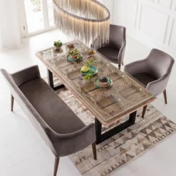 Cheap Armleunstoel Mode Fluweel Grijs Kasten|Stoelen