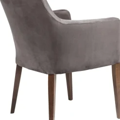 Cheap Armleunstoel Mode Fluweel Grijs Kasten|Stoelen
