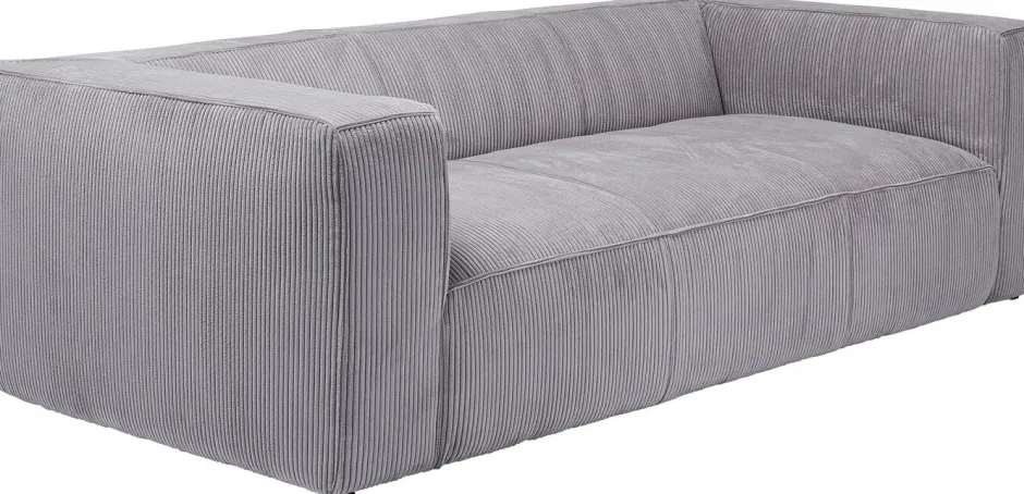 Discount Bank Cubetto Cord 3-zits Light Grey 220cm Kasten|Tuinmeubelen