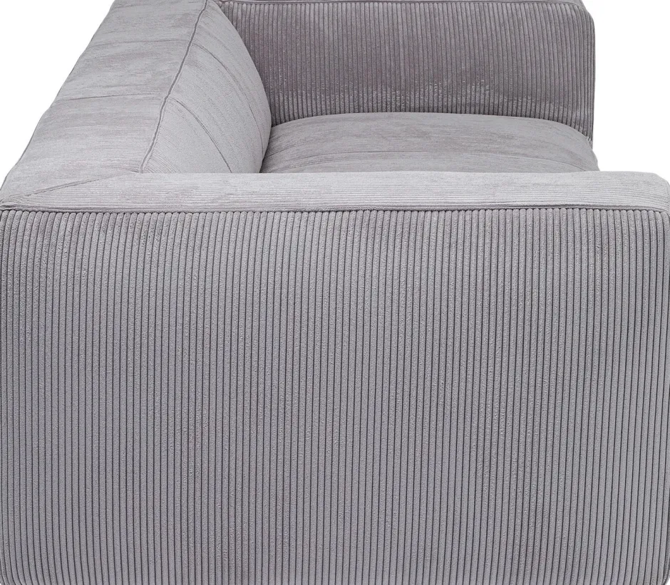 Discount Bank Cubetto Cord 3-zits Light Grey 220cm Kasten|Tuinmeubelen
