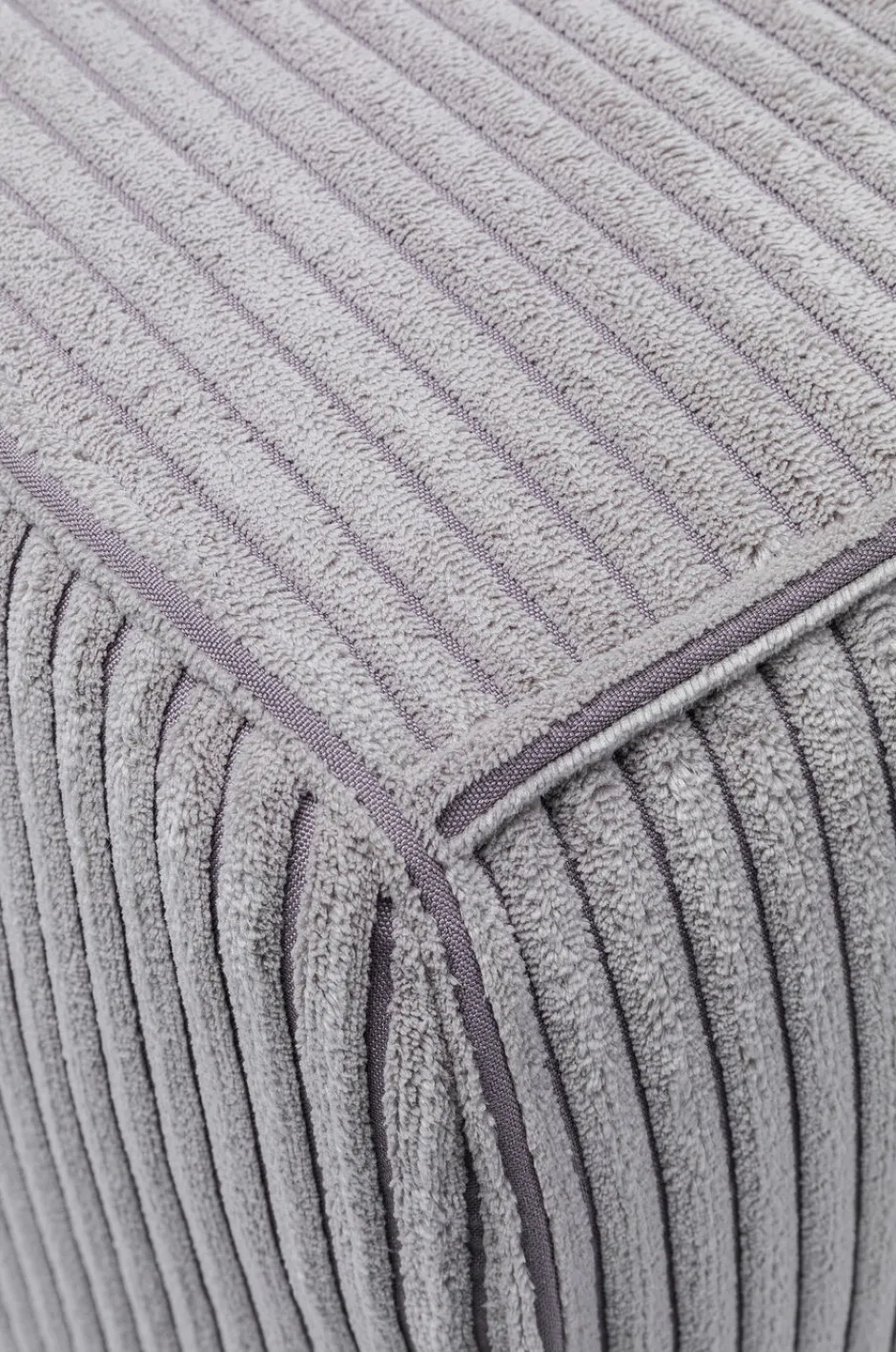 Discount Bank Cubetto Cord 3-zits Light Grey 220cm Kasten|Tuinmeubelen