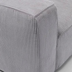 Discount Bank Cubetto Cord 3-zits Light Grey 220cm Kasten|Tuinmeubelen