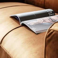 Fashion Bank Cubetto 3-Zits Fluweel Bruin Kasten|Tuinmeubelen