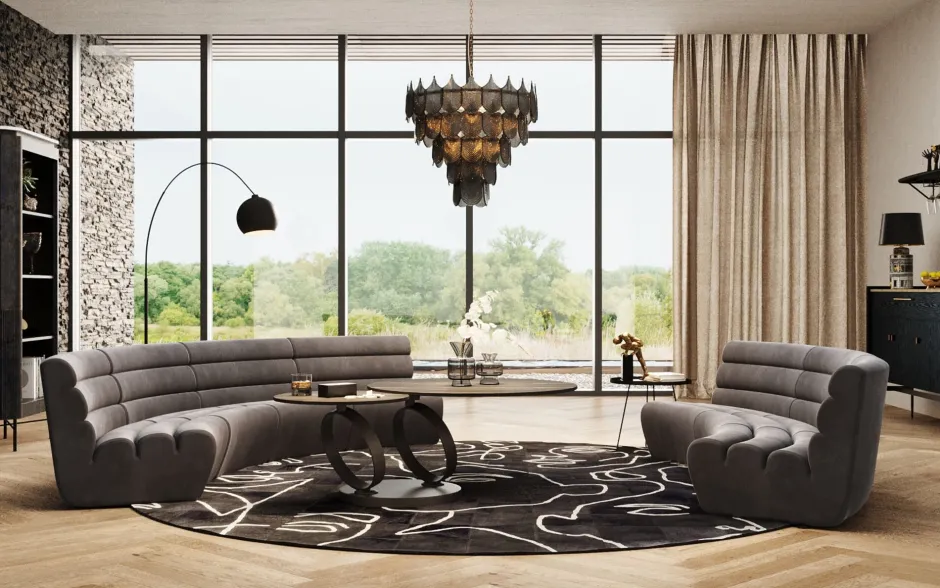 Best Sale Bank Element Wave Grey Banken
