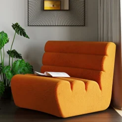 Clearance Bank Element Wave Oranje Kasten|Tuinmeubelen