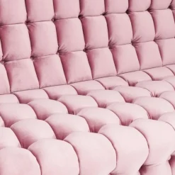 Clearance Bank Milchbar 3-Zits Fluweel Roze Kasten|Tuinmeubelen