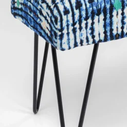 Fashion Bankje Desna Patchwork Blue 80cm Kasten|Tuinmeubelen