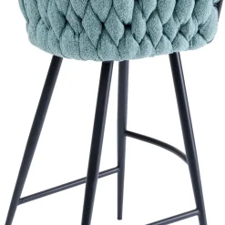 Online Barkruk Knot Petrol-Blauw Kasten|Stoelen