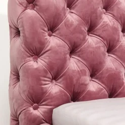 Outlet Bed Desire Fluweel Roze 160x200cm Bedden|Kasten