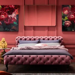 Flash Sale Bed Desire Fluweel Roze 180x200cm Bedden|Kasten