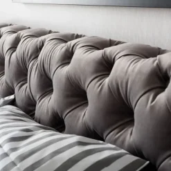 Flash Sale Bed Desire Fluweel Zilvergrijs 160x200cm Kasten|Bedden