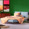 Outlet Bed East Side Cord Blue 180x200cm Bedden|Tuinmeubelen