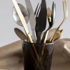 Shop Bestek Gloria Mat Zwart (16 Stuks) Servies & Tafelaccessoires|Kasten