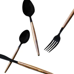 Store Bestek Paris Black Matt (16/part) Servies & Tafelaccessoires|Kasten