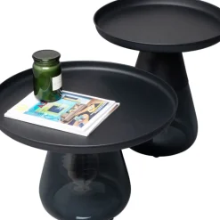 Fashion Bijzettafel Bottglia Smoke 50cm Kasten|Tafels