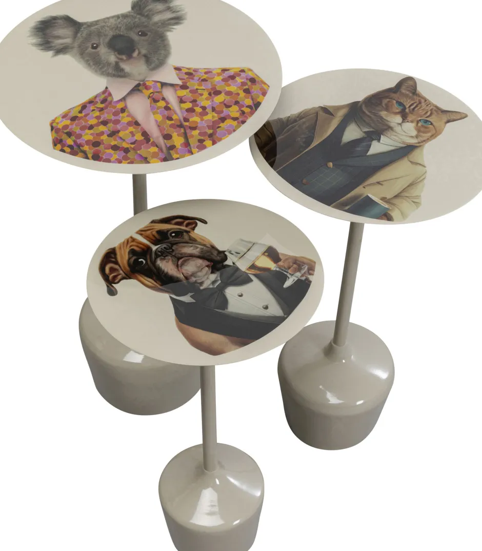 Clearance Bijzettafel Business Animal (3/set) Kasten|Tafels