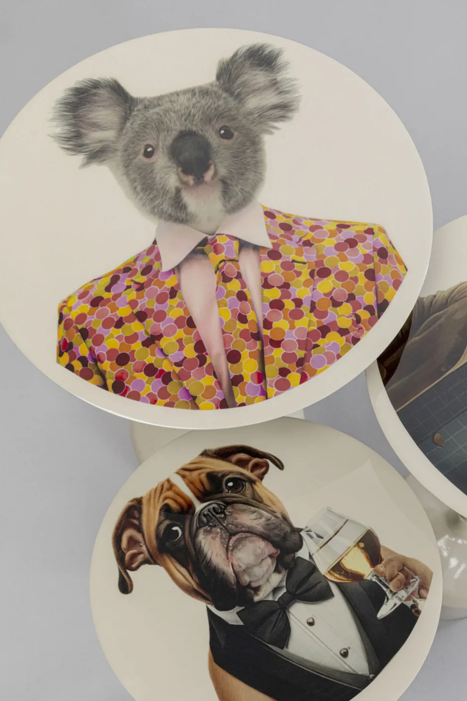 Clearance Bijzettafel Business Animal (3/set) Kasten|Tafels