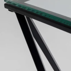 Best Bijzettafel Cristallo Zwart 50x50cm Kasten|Tafels