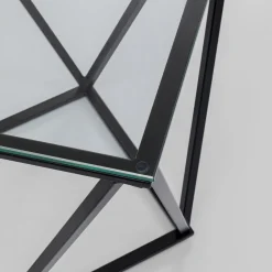 Best Bijzettafel Cristallo Zwart 50x50cm Kasten|Tafels