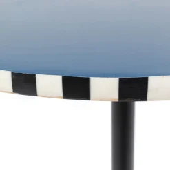 Fashion Bijzettafel Domero Race Blue Ø40cm Kasten|Tafels