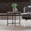 Fashion Bijzettafel Iceline Black 43x33cm Kasten|Tafels