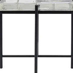 Fashion Bijzettafel Iceline Black 43x33cm Kasten|Tafels