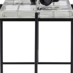 Fashion Bijzettafel Iceline Black 43x33cm Kasten|Tafels