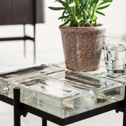 Fashion Bijzettafel Iceline Black 43x33cm Kasten|Tafels