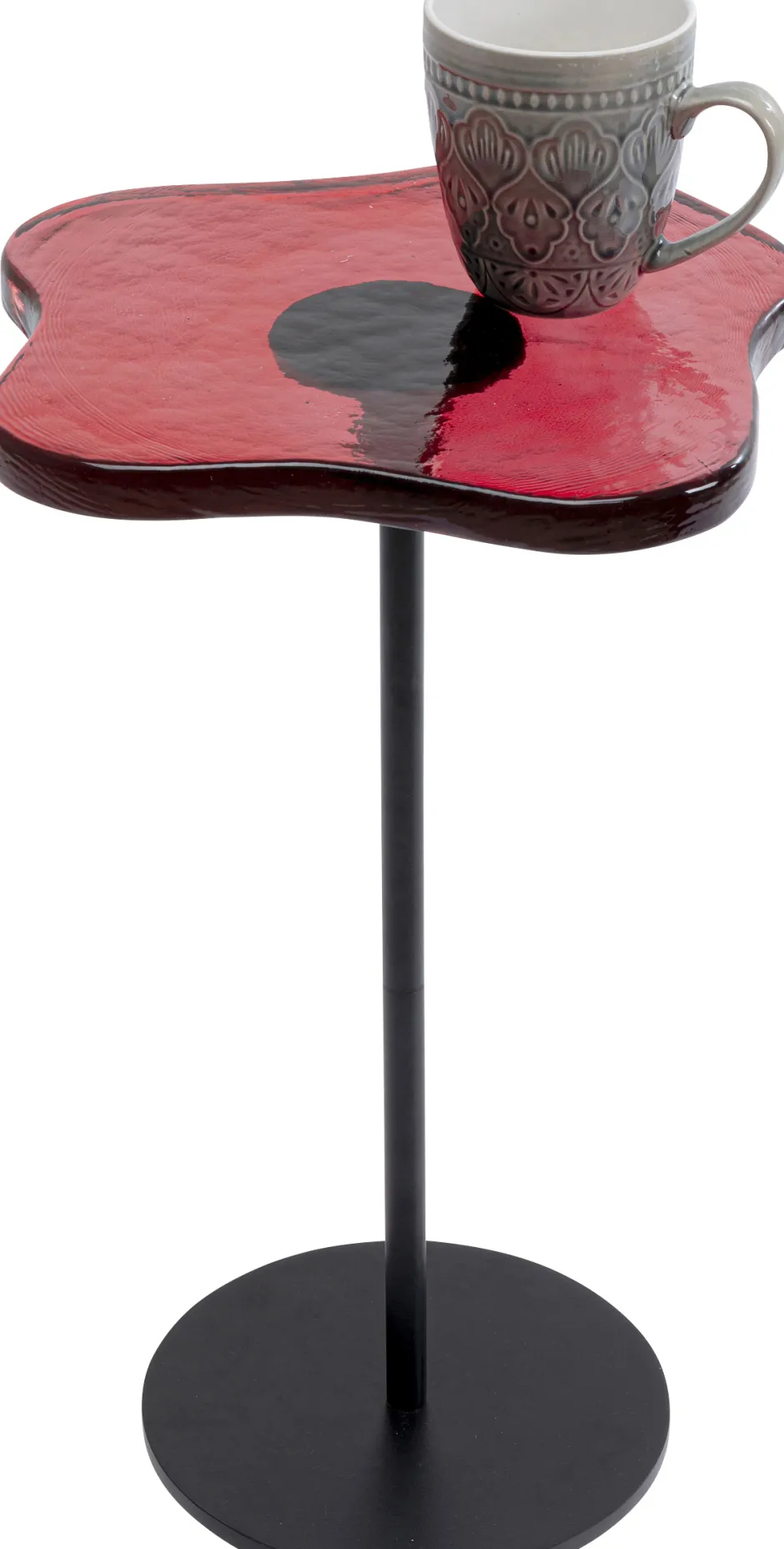 Clearance Bijzettafel Lava Red 30cm Kasten|Tafels