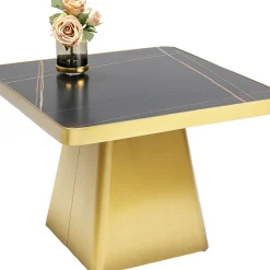 Best Bijzettafel Miler Gold 60x60cm Kasten|Tafels