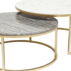 Shop Bijzettafel Mystic Rond (2-delig) Ø90cm Kasten|Tafels