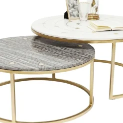 Shop Bijzettafel Mystic Rond (2-delig) Ø90cm Kasten|Tafels