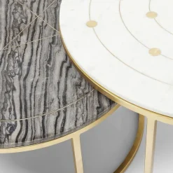 Shop Bijzettafel Mystic Rond (2-delig) Ø90cm Kasten|Tafels