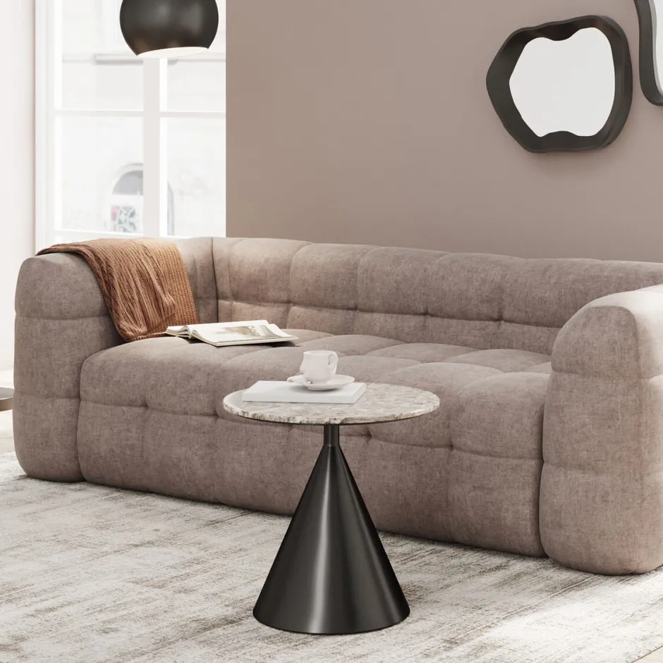 Discount Bijzettafel Rita Black 50cm Kasten|Tafels