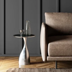Best Sale Bijzettafel Spacey Silver Ø36cm Kasten|Tafels