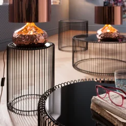 Cheap Bijzettafel Wire Zwart (2-delig) Ø44cm Kasten|Tuinmeubelen