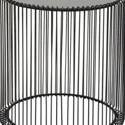 Cheap Bijzettafel Wire Zwart (2-delig) Ø44cm Kasten|Tuinmeubelen