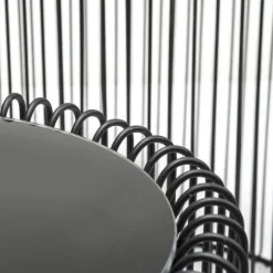 Cheap Bijzettafel Wire Zwart (2-delig) Ø44cm Kasten|Tuinmeubelen