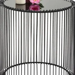 Cheap Bijzettafel Wire Zwart (2-delig) Ø44cm Kasten|Tuinmeubelen