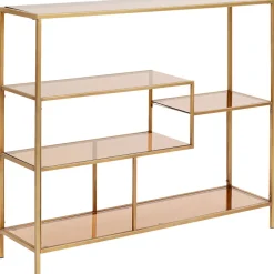 Discount Boekenkast Loft Goud 100x115cm Kasten|Tuinmeubelen