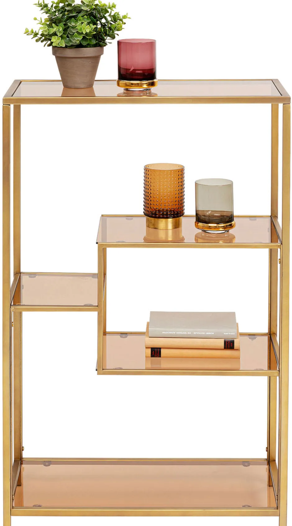 Fashion Boekenkast Loft Goud 100x60cm Kasten|Tuinmeubelen