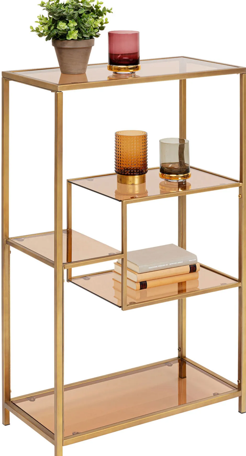 Fashion Boekenkast Loft Goud 100x60cm Kasten|Tuinmeubelen