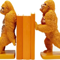 Best Boekensteun Gorilla Oranje (2-delig) Woondecoratie|Kasten
