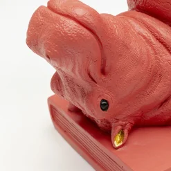 Discount Boekensteun Nijlpaard Roze (2-delig) Woondecoratie|Kasten