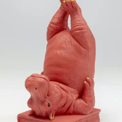 Discount Boekensteun Nijlpaard Roze (2-delig) Woondecoratie|Kasten