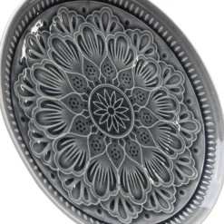 Clearance Bord Sicilia Mandala Grijs Ø27cm Servies & Tafelaccessoires|Kasten