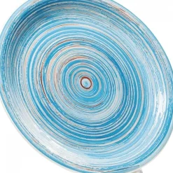 Cheap Bord Swirl Blauw Ø27cm Servies & Tafelaccessoires|Kasten