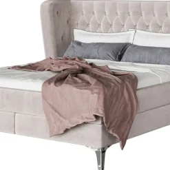 Clearance Boxspringbed Benito Moon Cream 160x200cm Bedden|Tuinmeubelen