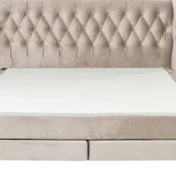 Clearance Boxspringbed Benito Moon Cream 180x200cm Bedden|Kasten